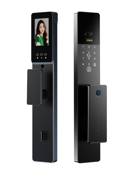 K51 Work with Tuya WiFi Lock with Active Intercom, Multi-Unlock: Fingerprint, Face, Password, Card, App for Home