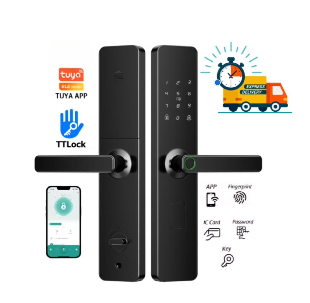 High Quality Smart Digital Fingerprint Doorlock Tuya Wifi TTlock Remote Control Intelligent Door Lock