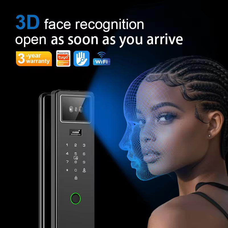 Biometric Smart Lock – 3D Face & Palm Recognition Security Door Lock