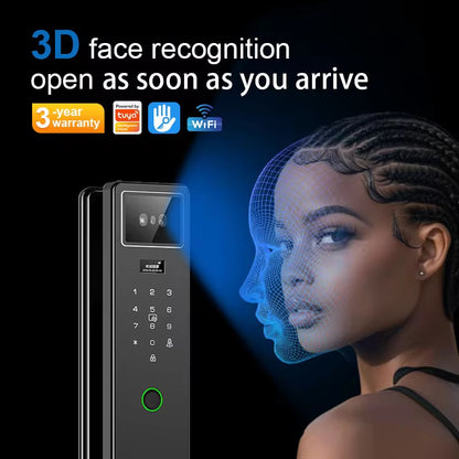 Biometric Smart Lock – 3D Face & Palm Recognition Security Door Lock