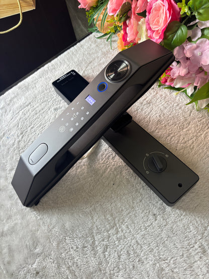 3D Face Recognition Smart Door Lock – Tuya WiFi, Palm Vein & HD Video Doorbell