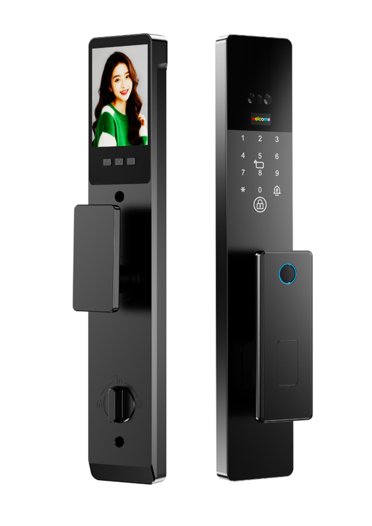 K51 Work with Tuya WiFi Lock with Active Intercom, Multi-Unlock: Fingerprint, Face, Password, Card, App for Home