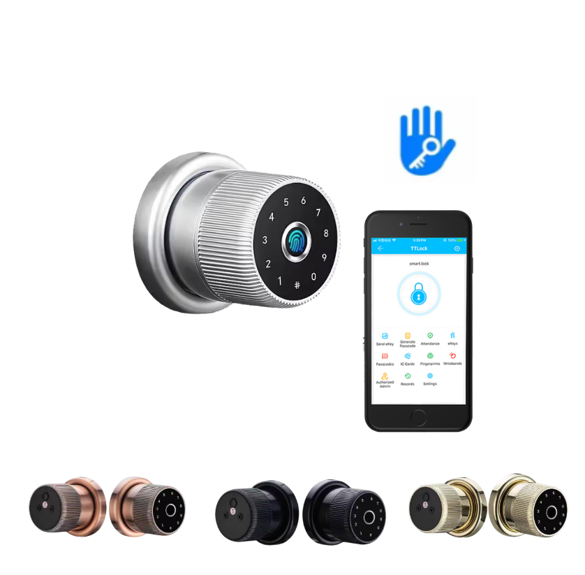 Smart Door Keyless Smart Door Knob Lock - Fingerprint & TTLock App